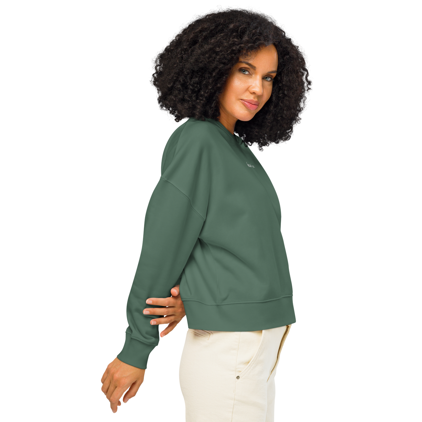 Becks + Levi Women's Cropped Crewneck Sweatshirt