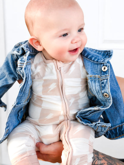 Levi | Infant Bamboo Zip Romper