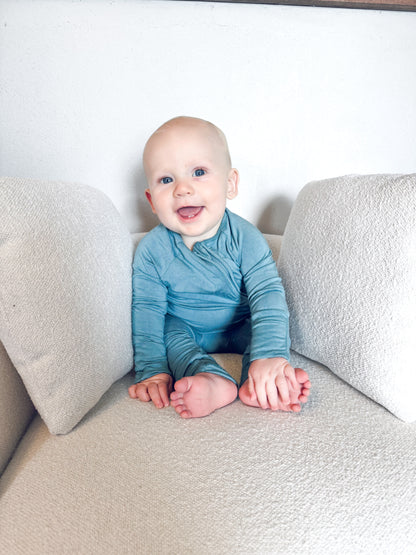 Blue Jean Baby | Infant Convertible Zip Romper