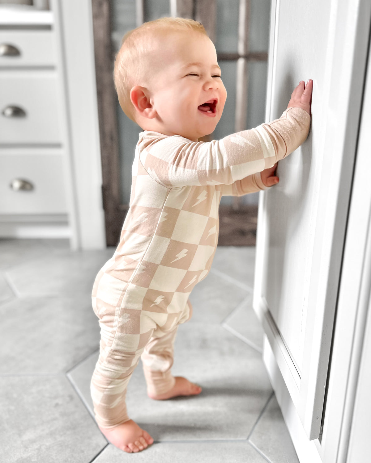 Levi | Infant Bamboo Zip Romper