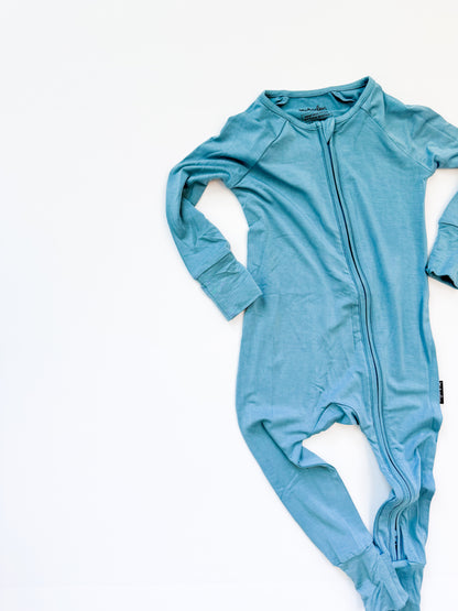 Blue Jean Baby | Infant Convertible Zip Romper