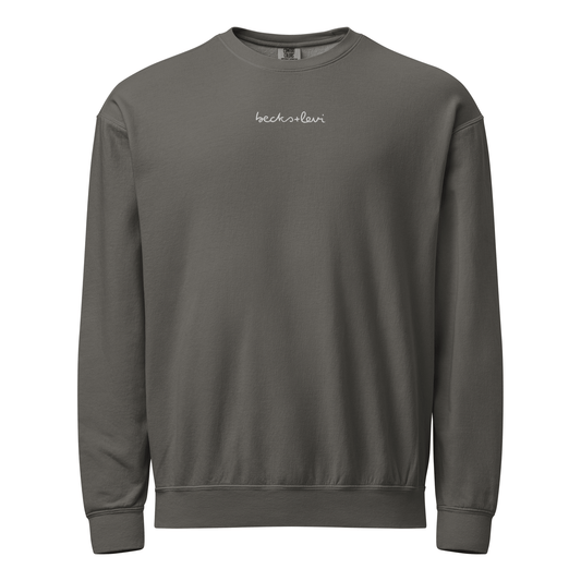 Becks + Levi Embroidered Logo Crewneck Sweatshirt