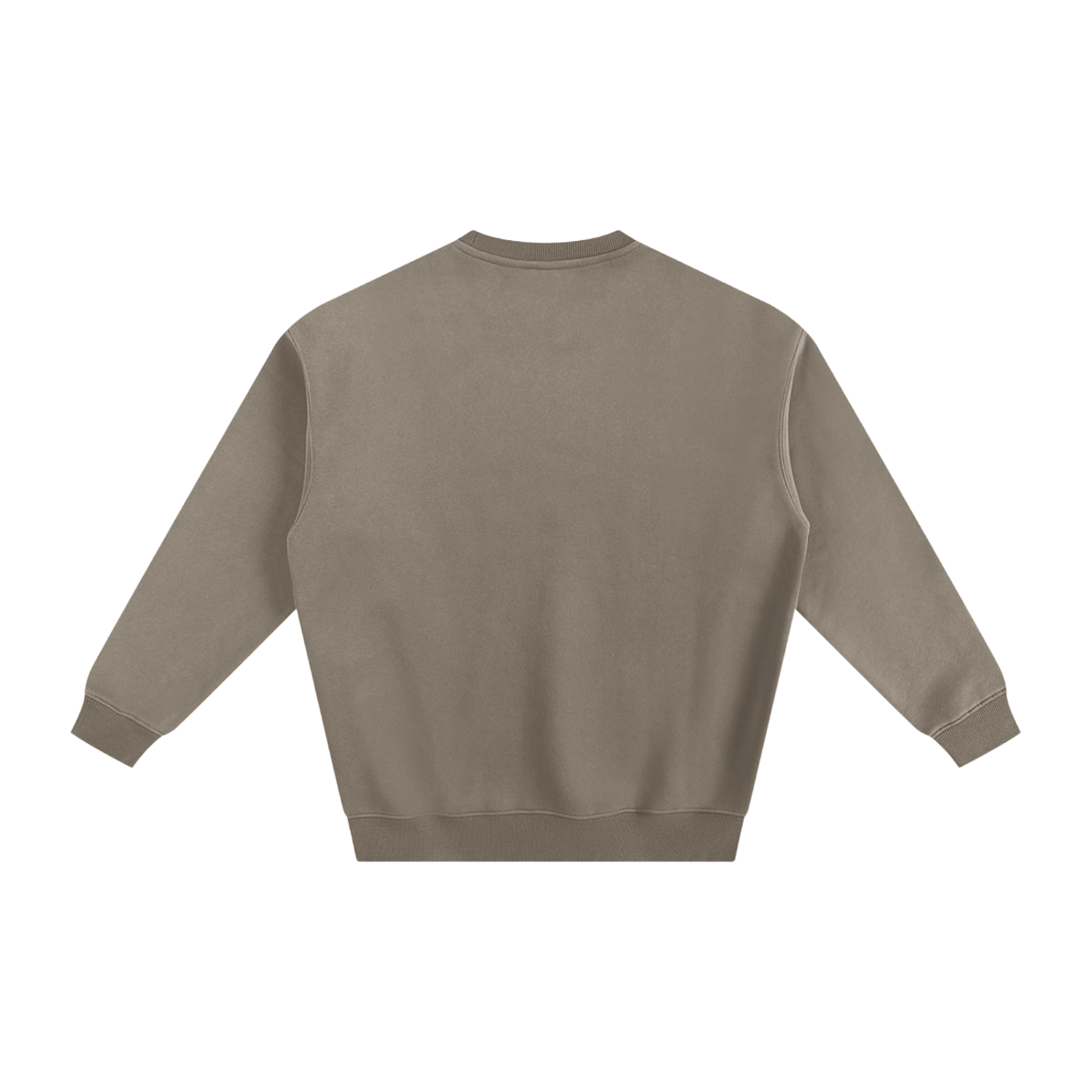 Adult Unisex Crewneck Logo Sweatshirt - Gray Coffee